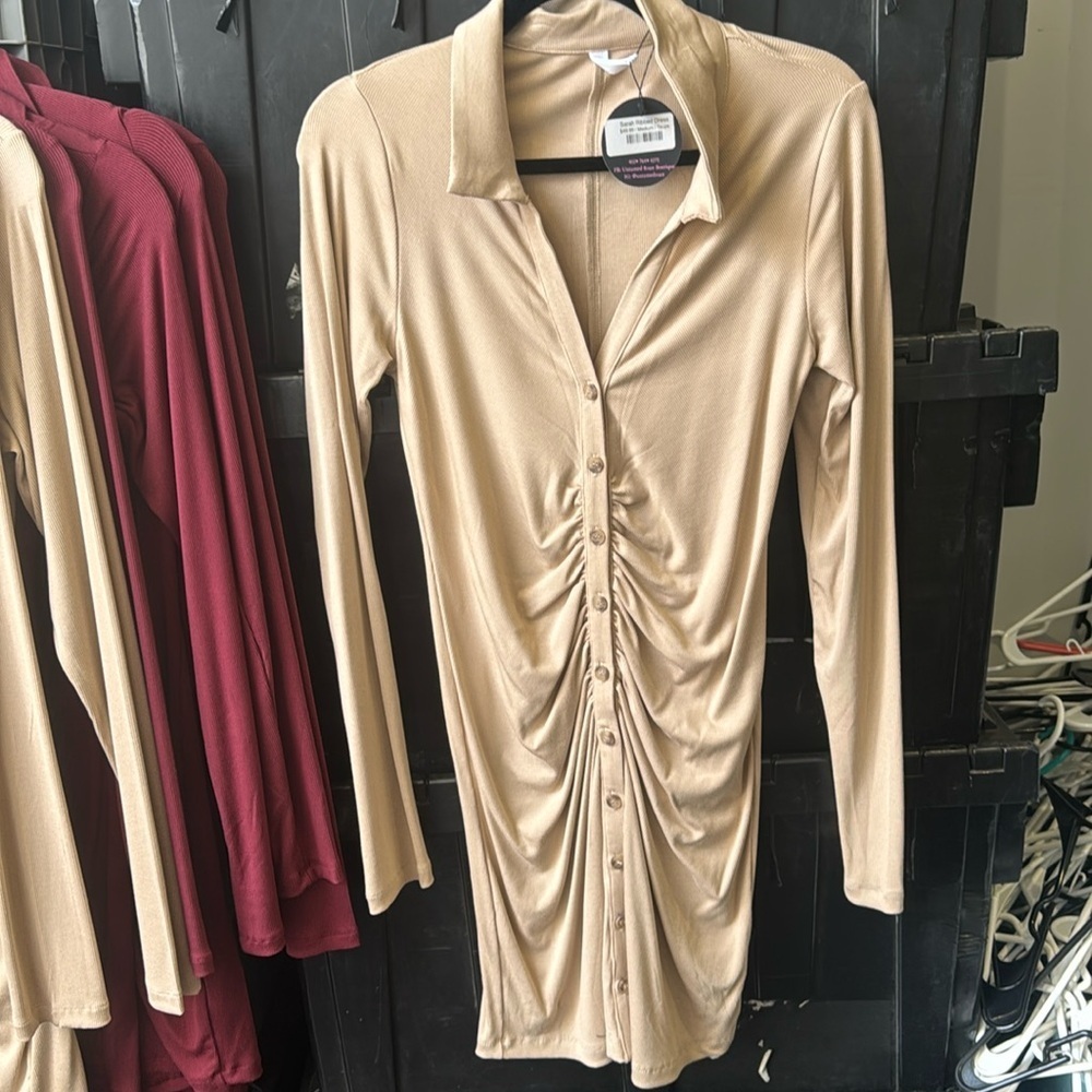 New ribbed long sleeve dress